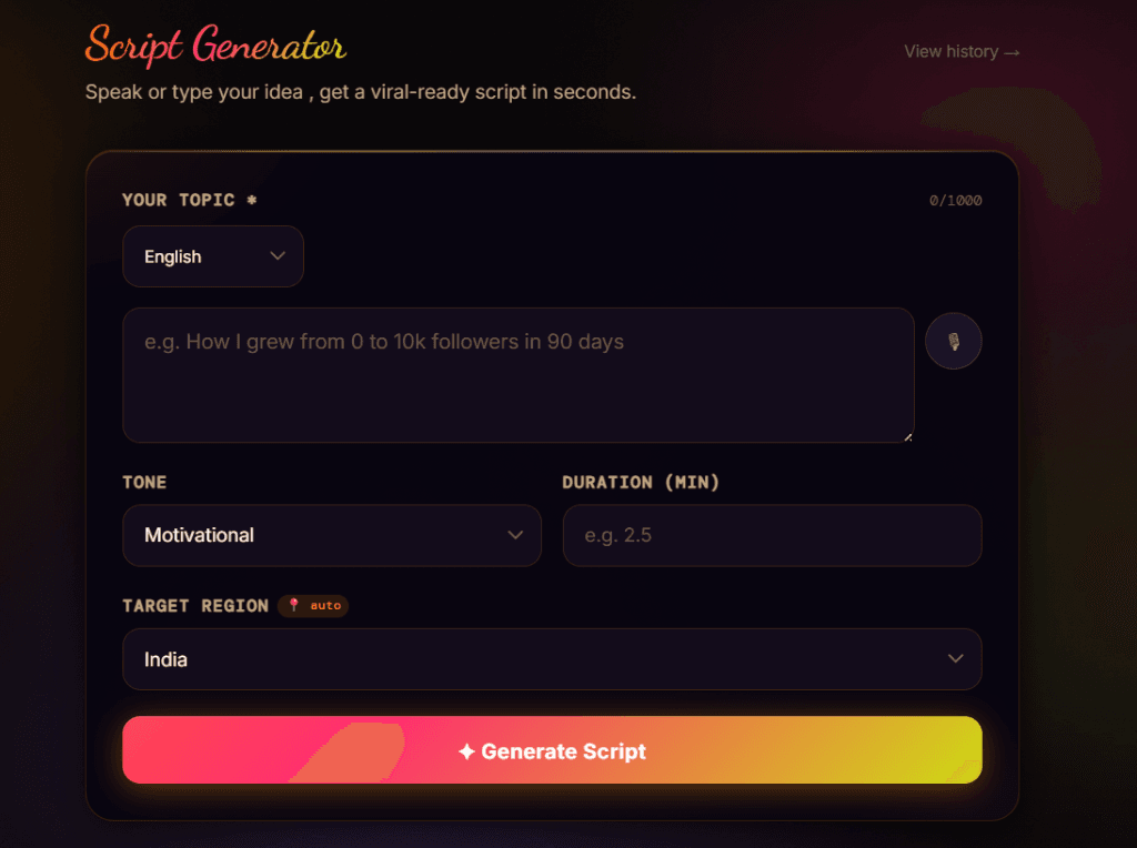 Script Generator